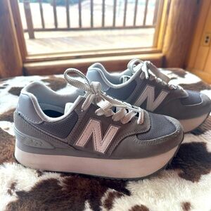 New Balance 574+ shadow gray